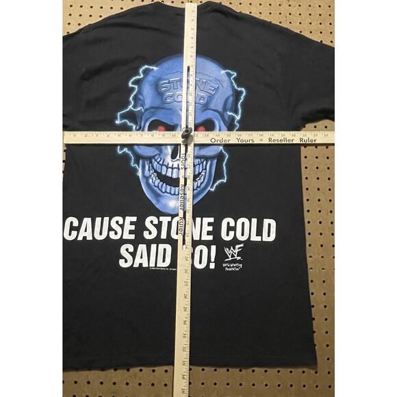 NWT Stone Cold Steve Austin T-Shirt Mens Large Black Skull 3:16 WWF Vintage 90s - Picture 9 of 11